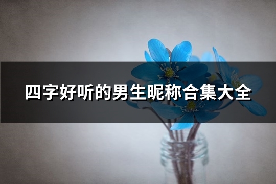 四字好听的男生昵称合集大全(精选459个)