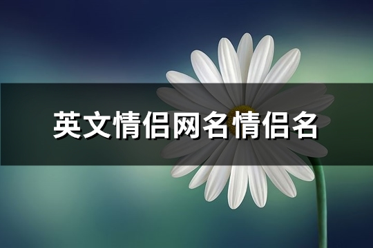 英文情侣网名情侣名(优选83个)