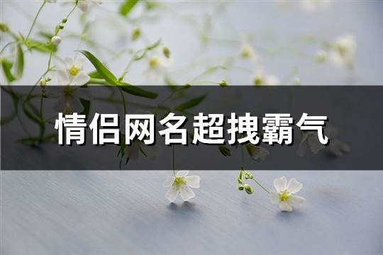 情侣网名超拽霸气(优选82个)