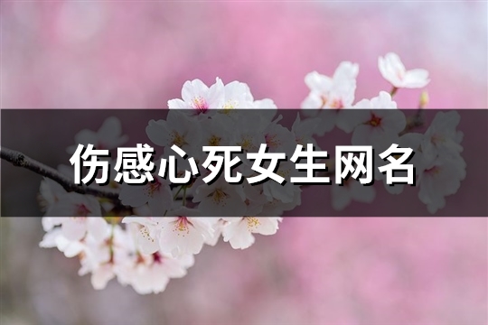 伤感心死女生网名(精选358个)