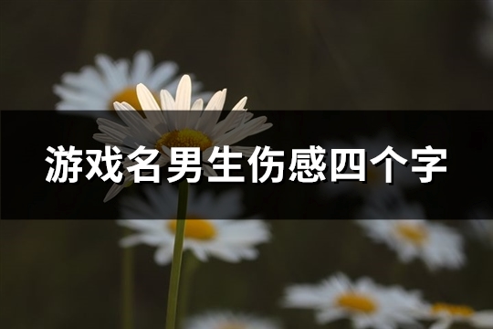 游戏名男生伤感四个字(精选604个)