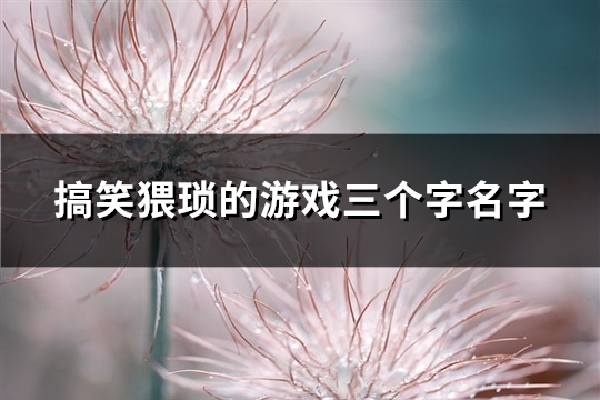 搞笑猥琐的游戏三个字名字(185个)