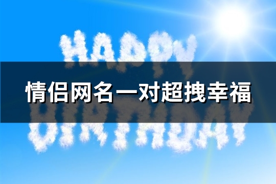 情侣网名一对超拽幸福(优选26个)