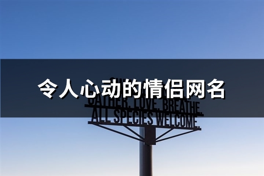 令人心动的情侣网名(共90个)