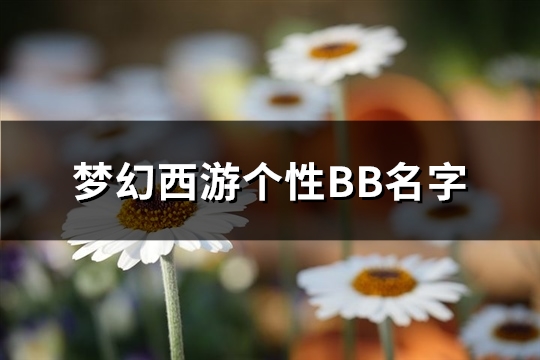 梦幻西游个性BB名字(精选177个)